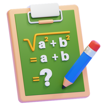 Maths Formula  3D Icon