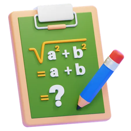 Maths Formula  3D Icon