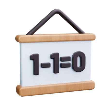 Maths Formula  3D Icon