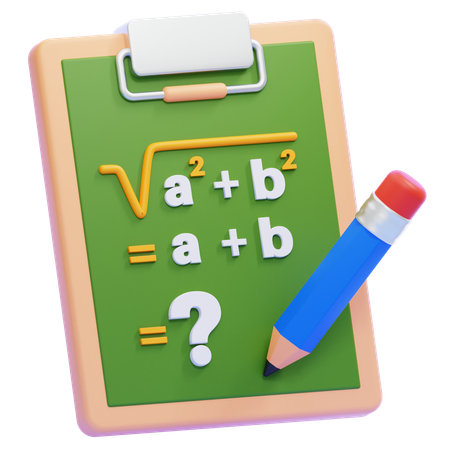 Maths Formula  3D Icon