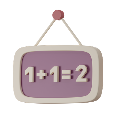 Maths Formula  3D Icon