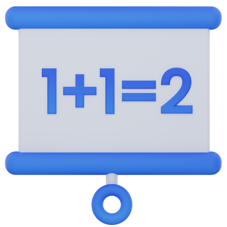 数学の講義  3D Icon