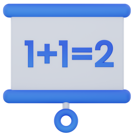 Maths Lecture  3D Icon