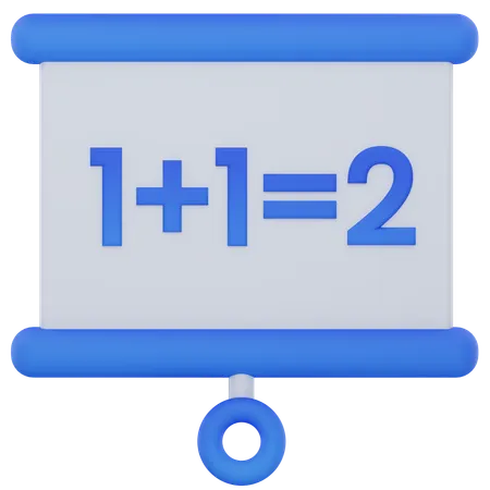 Maths Lecture  3D Icon