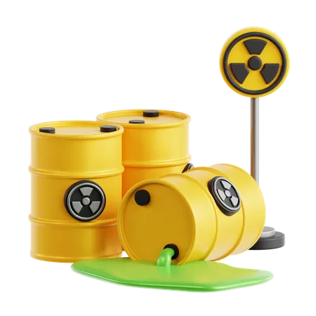 Matériau radioactif  3D Icon