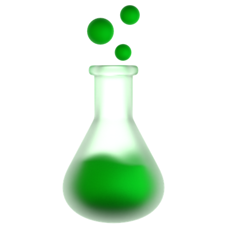 Matraz de experimento químico  3D Icon