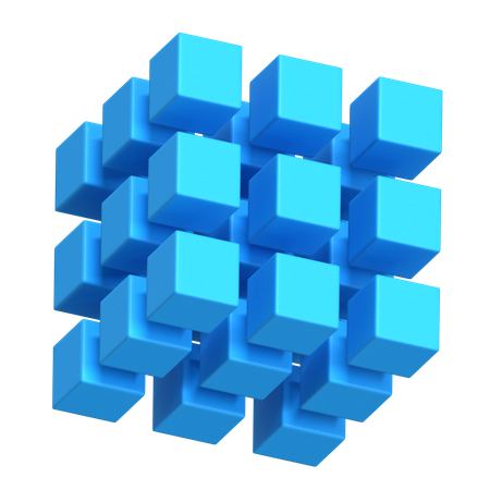 Matriz de cubo  3D Icon