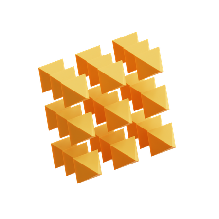 Matriz de diamantes  3D Icon