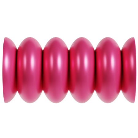 Matriz de elipse rosa vibrante  3D Icon