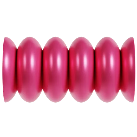 Matriz de elipse rosa vibrante  3D Icon