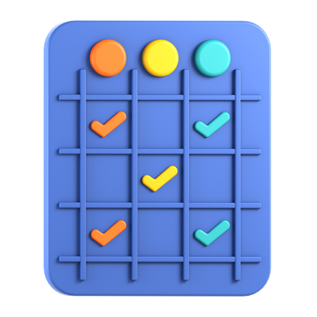 Grade matricial  3D Icon
