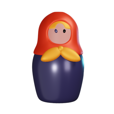 Matryoshka Doll 3D Icon