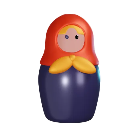 Matryoshka Doll 3D Icon