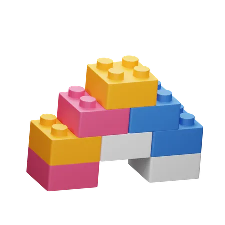 Divertimento creativo con i mattoncini LEGO per i bambini  3D Icon