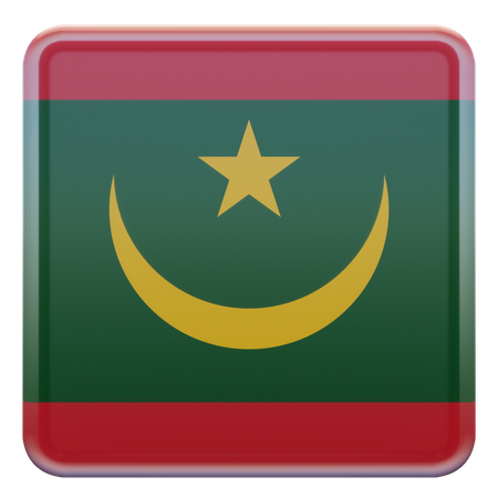 Mauretanien flagge  3D Icon
