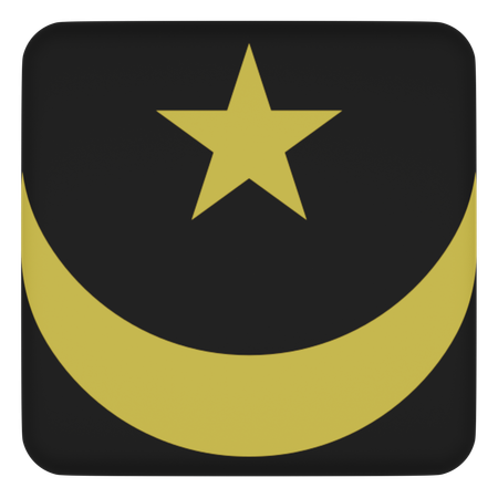 Mauritania  3D Icon
