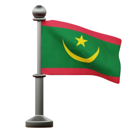 Mauritania Flag  3D Icon
