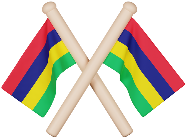 Mauritius Flag  3D Icon