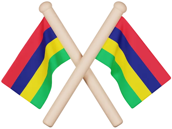 Mauritius Flag  3D Icon