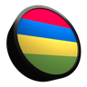 mauritius flag 3d logos