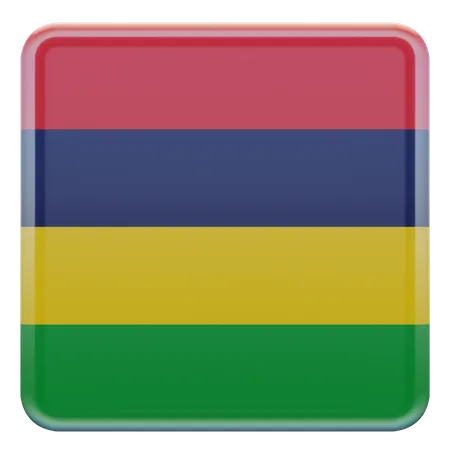 Mauritius Flag  3D Illustration