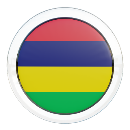 Mauritius Flag  3D Illustration