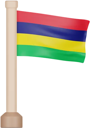 Mauritius Flag  3D Icon