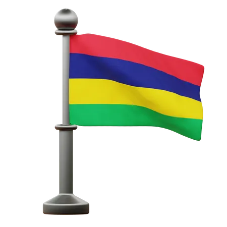 Mauritius Flag  3D Icon