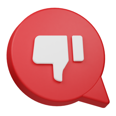 Mauvais commentaire  3D Icon