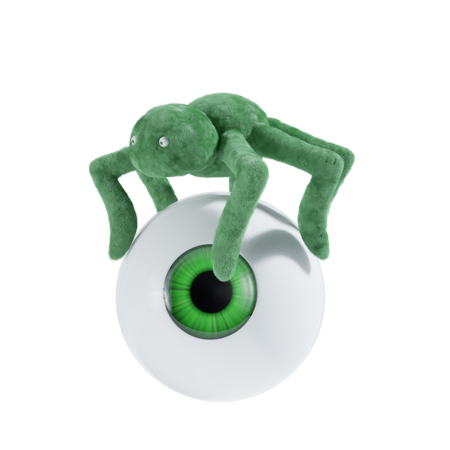 Mauvais œil et araignée  3D Icon
