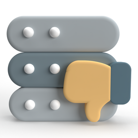 Mauvais serveur  3D Icon