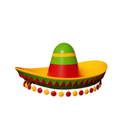 Maxican Hat  3D Icon