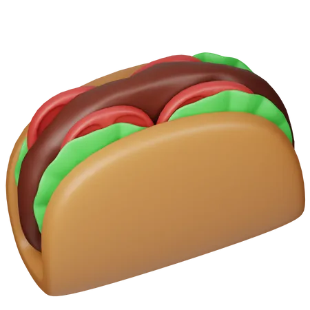 Maxican Taco  3D Icon