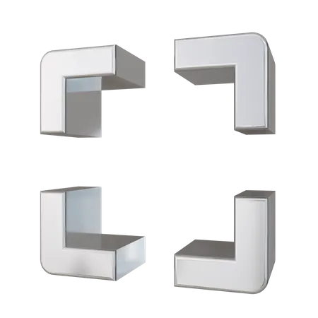 Icono 3 D Metalico De Interfaz De Usuario 3D Icon