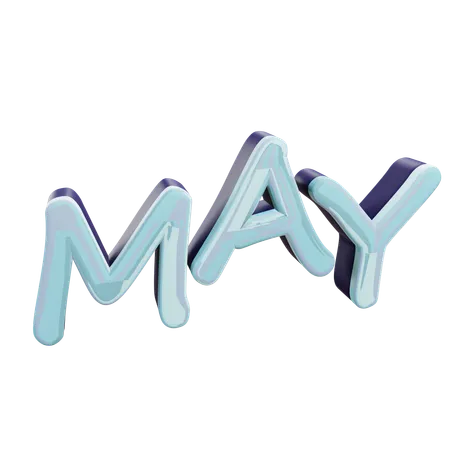 May  3D Icon