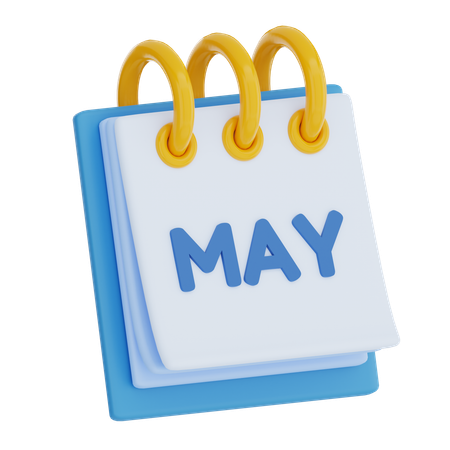 May  3D Icon