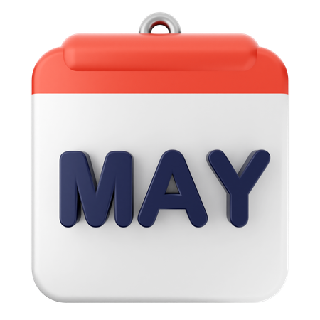 May Calendar  3D Icon