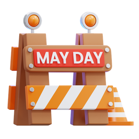 May Day  3D Icon