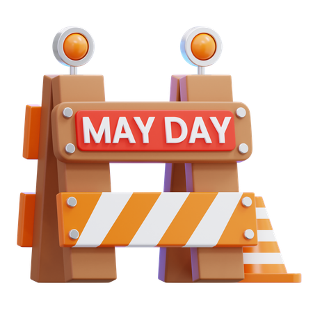May Day  3D Icon