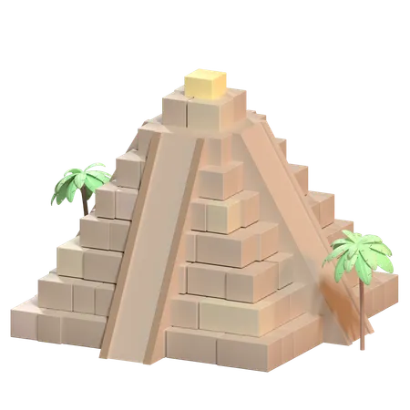 Mayan Pyramid  3D Icon