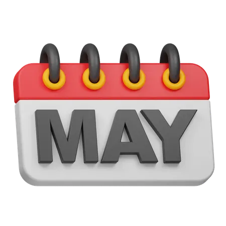 Mes de mayo  3D Icon