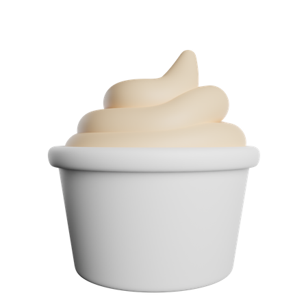 Mayonnaise Bowl  3D Icon