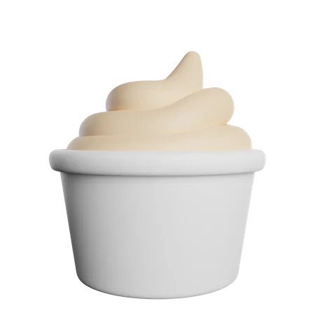 Mayonnaise Bowl  3D Icon