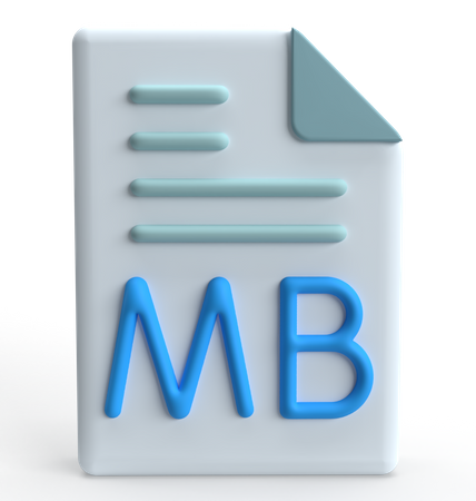 MB File  3D Icon