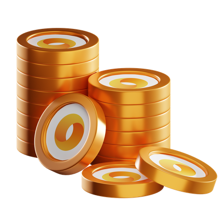 Mc Coin Stacks  3D Icon