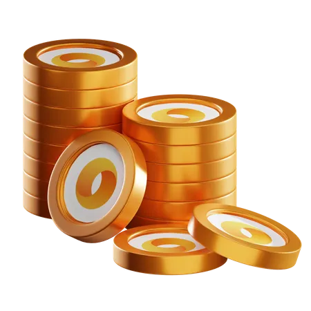 Mc Coin Stacks  3D Icon