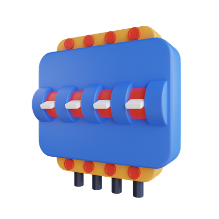 Mcb Switch  3D Icon