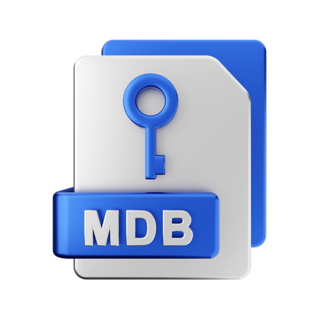 MDB-Datei  3D Illustration