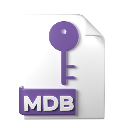 MDB-Datei  3D Icon