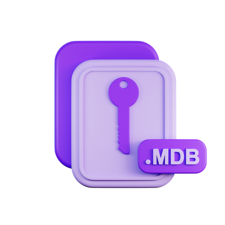Mdb File  3D Icon